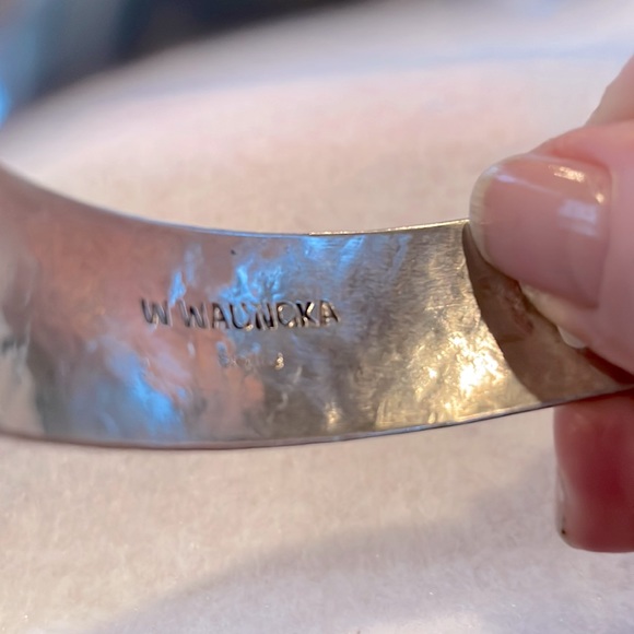 Sterling Navajo Cuff Bracelet - Picture 4 of 4